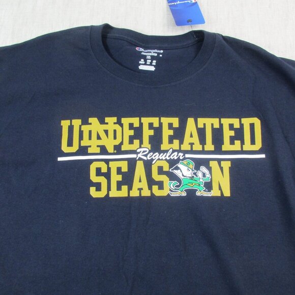 Notre Dame Fighting Irish T-Shirt Mens XL Navy Champion NCAA Football Sports - Picture 4 of 8